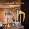 BR12ML Gold Leaf Wine Glass Luxurious Drinkware Crystal Golden Foil Shot Glass Whiskey Flagon Thick Bottom Spirits CupsEY