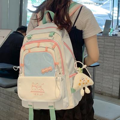 Schoolbag Large Capacity Backpack New College Style College Student Female Casual Schoolbag Fashion Travel Junior High School Student
