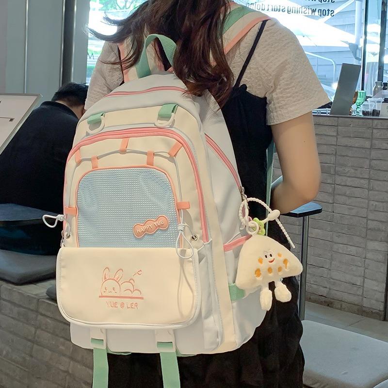 Schoolbag Large Capacity Backpack New College Style College Student Female Casual Schoolbag Fashion Travel Junior High School Student