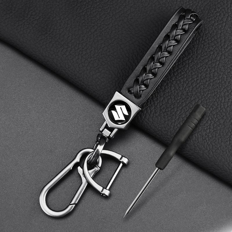 Car Braided Rope Keychain Keyring Key Holder Couple Gifts Auto Accessories for Suzuki JIMNY Grand Vitara Sx4 Swift Alto Emblem