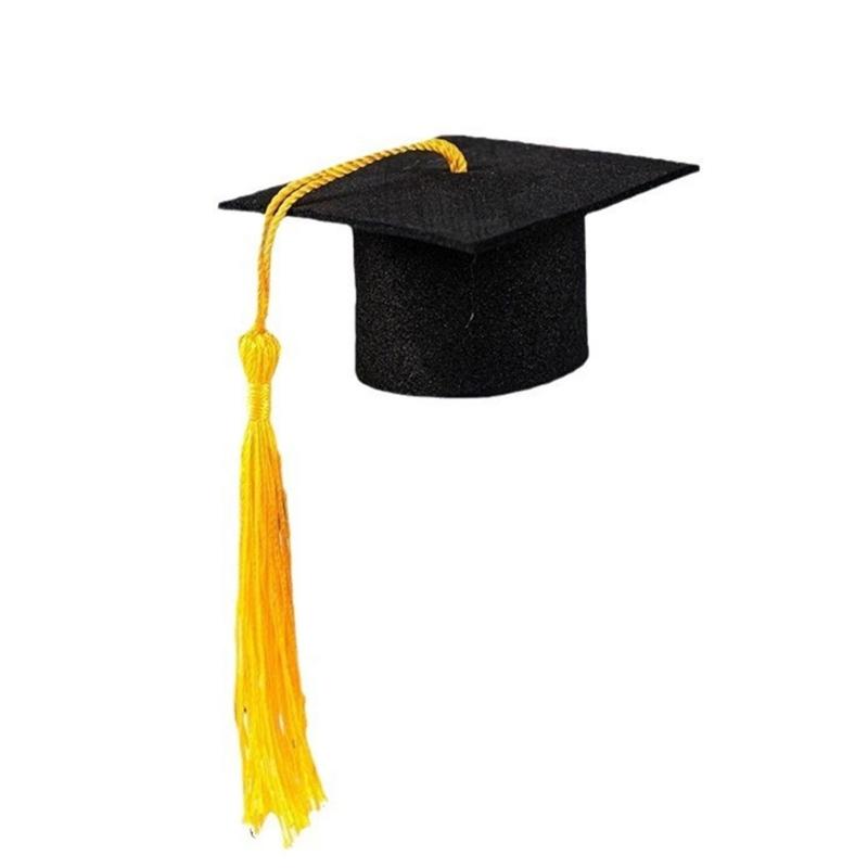 Pack of 10 Felt Bottle Hat Wine Bottle Hat Cover Felt Texture Perfect for Graduation Birthdays and Holiday Parties