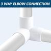 Uppgraderingar PVC 3-vägs rörböjar 90 graders PVC-rördelar Röranslutningar Enkel installation för mångsidiga rörsystem