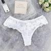 Women Sexy Lace Lingerie Temptation Low-waist Thong Panties Transparent High Quality Embroidery Underwear Female G String