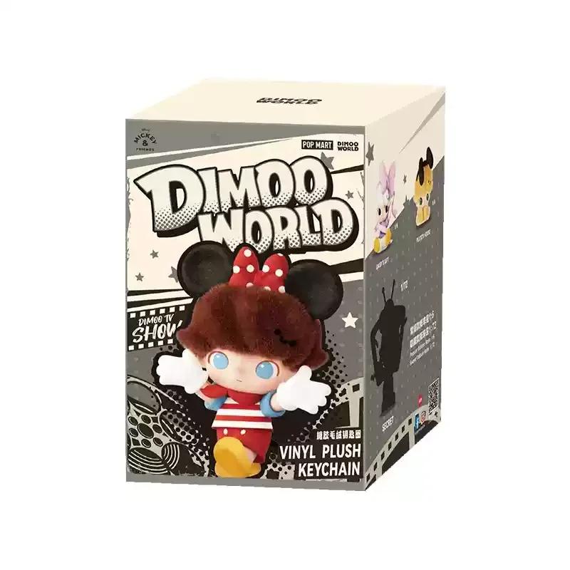 High Quality Dimoo Blind Box World Disney Plush Keychain Anime Figure Cute Collectible Figure Mystery Box Unboxing Fun Kids Gift