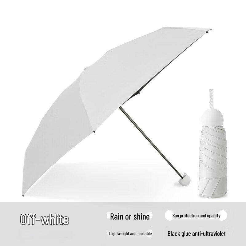 YICAI Mini Folding UV Protection Sun/Rain Umbrella (2-Pack)
