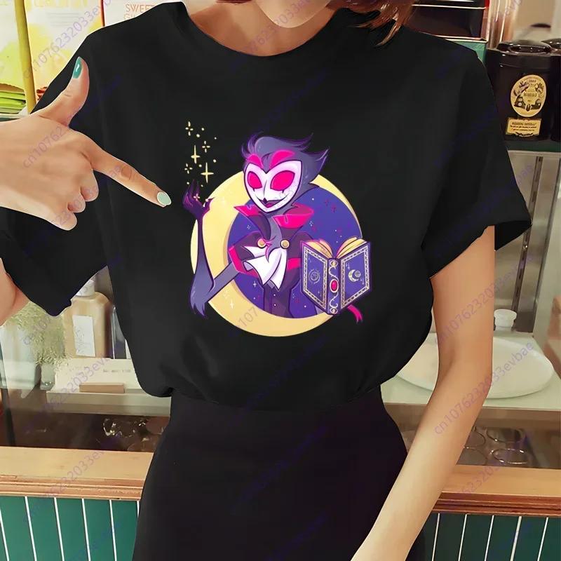 Dámské tričko Helluva Boss Letní s krátkým rukávem Potisk Žvýkačka Vtipné Harajuku Tričko Topy Pánské tričko Streetwear