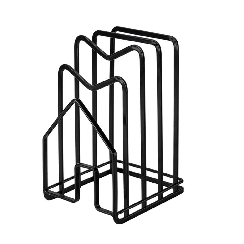 Chopping Board Storage Rack Multifunctional Pot Pan Lid Stand Holder Iron Good Ventilation Kitchen Countertop Organizer