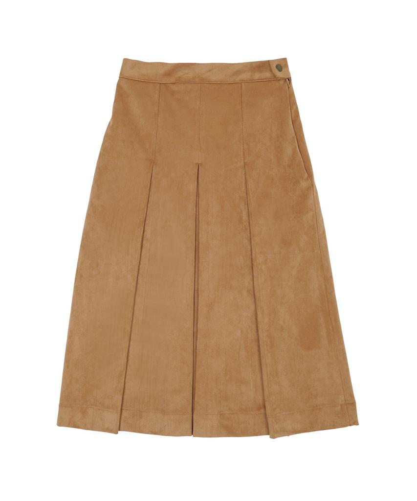 Hardcore Happiness Suede Pleats Skirt