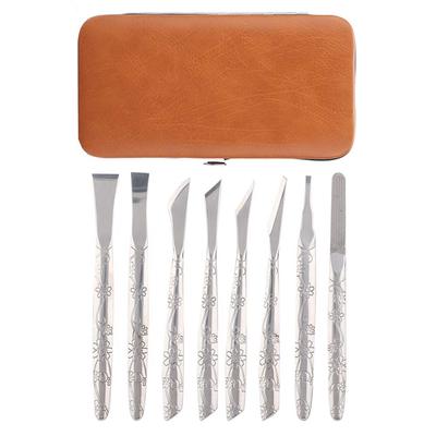 8 τμχ Σετ εργαλείων για πεντικιούρ ξυριστική μηχανή ποδιών από ανοξείδωτο χάλυβα Dead Skin Horny Remover Foot Callus Shaver