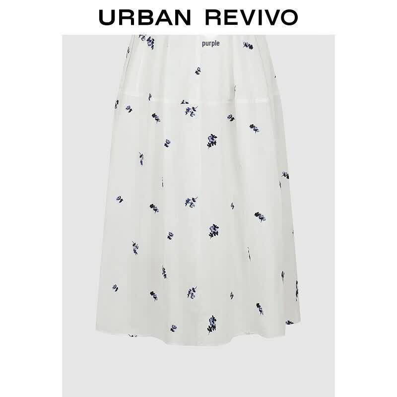 UR2026 Women's Floral Embroidered Sleeveless Dress