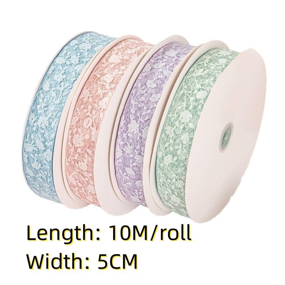 5cm Hollow Lace Ribbons 10 Yards Gifts Packaging Material New Chiffon Ribbon