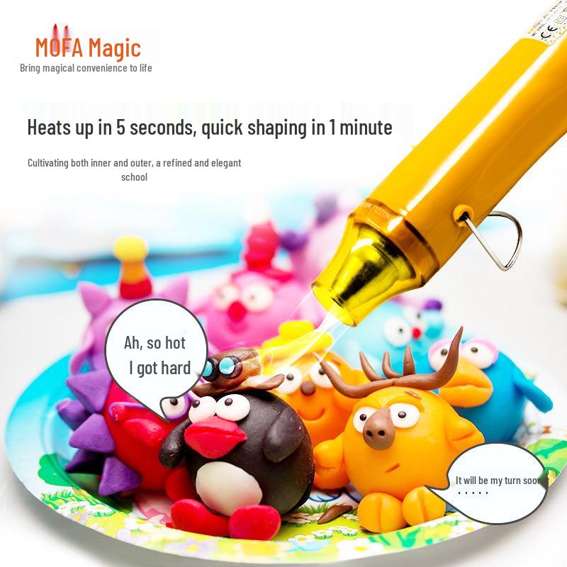 72-Color Heat Gun for DIY Shrink Plastic and Polymer Clay Embossing