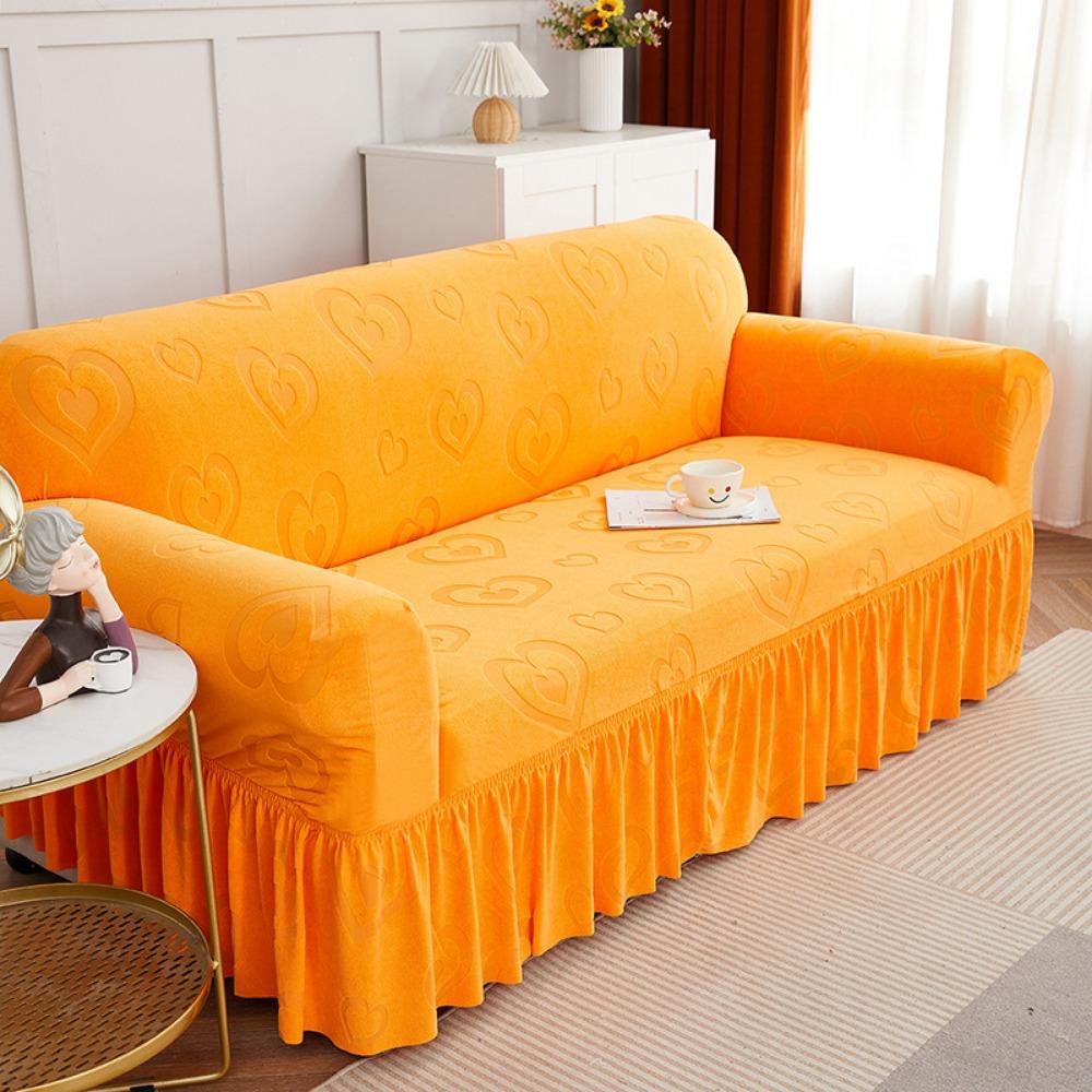 Thickened Skirt Jacquard Sofa Cover Full Coverage Universal Slip Proof Dustproof Sofa Cushion Cover