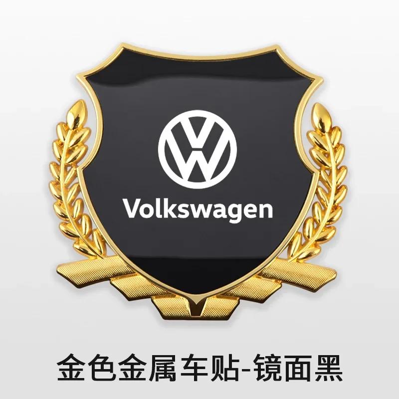FD-10Valve Stems Caps 3D Alloy Car Fender Emblem Laser Logo Window Badge For Volkswagen Golf Bora Jetta Beetle Scirocco POLO Sharan S
