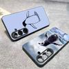 Lovely Penguin For Samsung Galaxy S23 S24 S25 Ultra S22 Plus S21 Black Soft Case Waterproof Soft Case