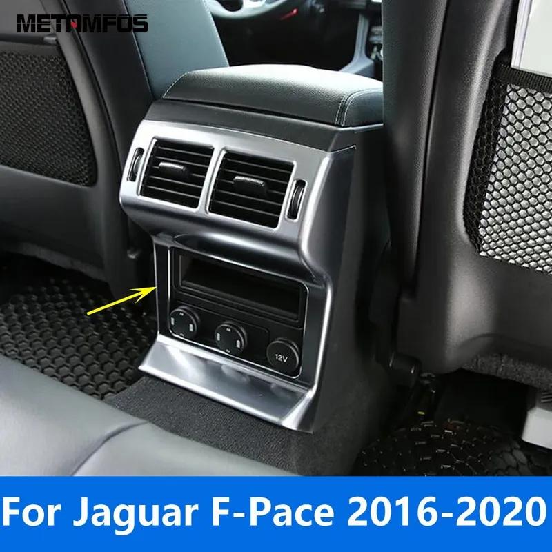 Rear Seat Air Condition Vent Outlet Cover Trim For Jaguar F-Pace 2016 2017 2018 Matte Interior Accessories Car Styling