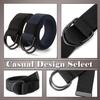 [One Limitation] Double Ring Belt, Casual, Simple, Plain, Street Style, Men's & Women's, BP648 (Coffee)