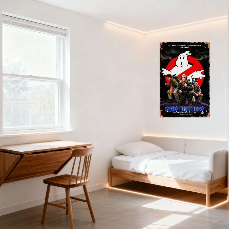 Ghostbusters 15th Anniversary Collection Metal Tin Sign Vintage Movie Poster Wall Decor for Home Man Cave Bar Cafe