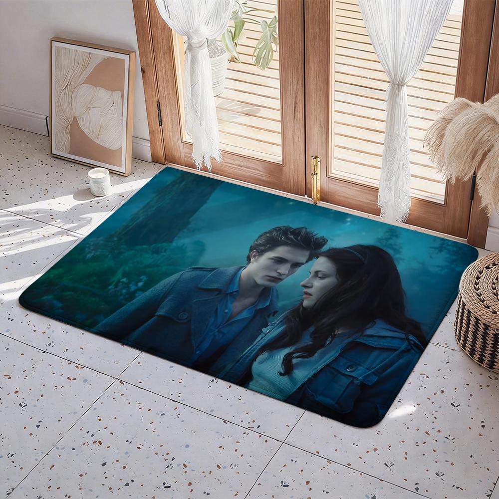 Movie M The Twilight Saga Floor Mat Eco Flannel Doormat Non Slip Odorless Indoor Floor Rug Soft Short Plush Home Mat