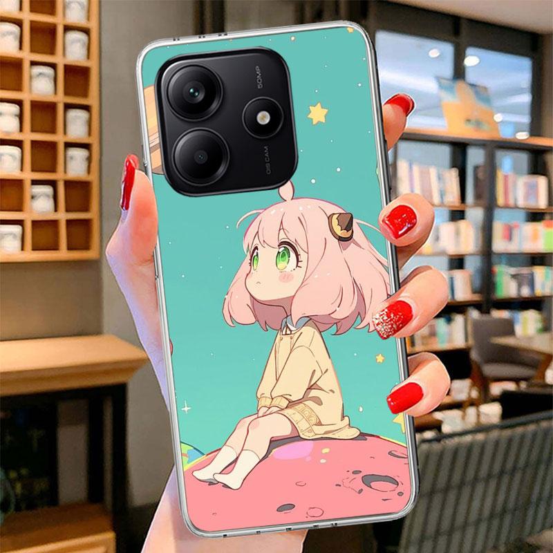 S-Spy Family Anya Phone Case For Xiaomi Redmi Note 15 14 13 12 11 10 Pro Plus 14S 12S 11S 11T 11E 10S Soft Fundas Shell Redmi No