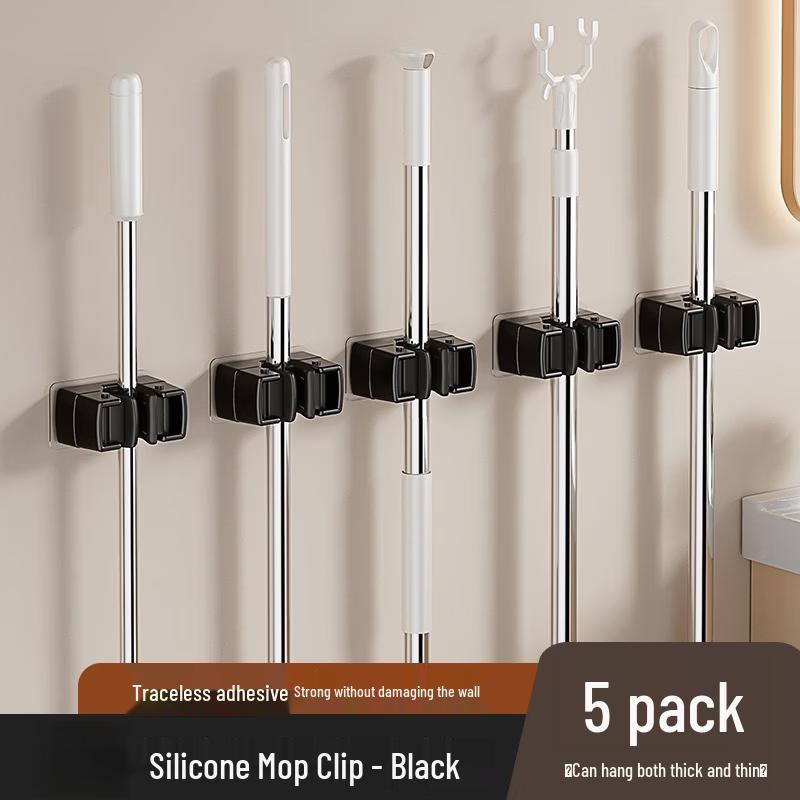 ZNMW Wall-Mounted Mop & Broom Holder