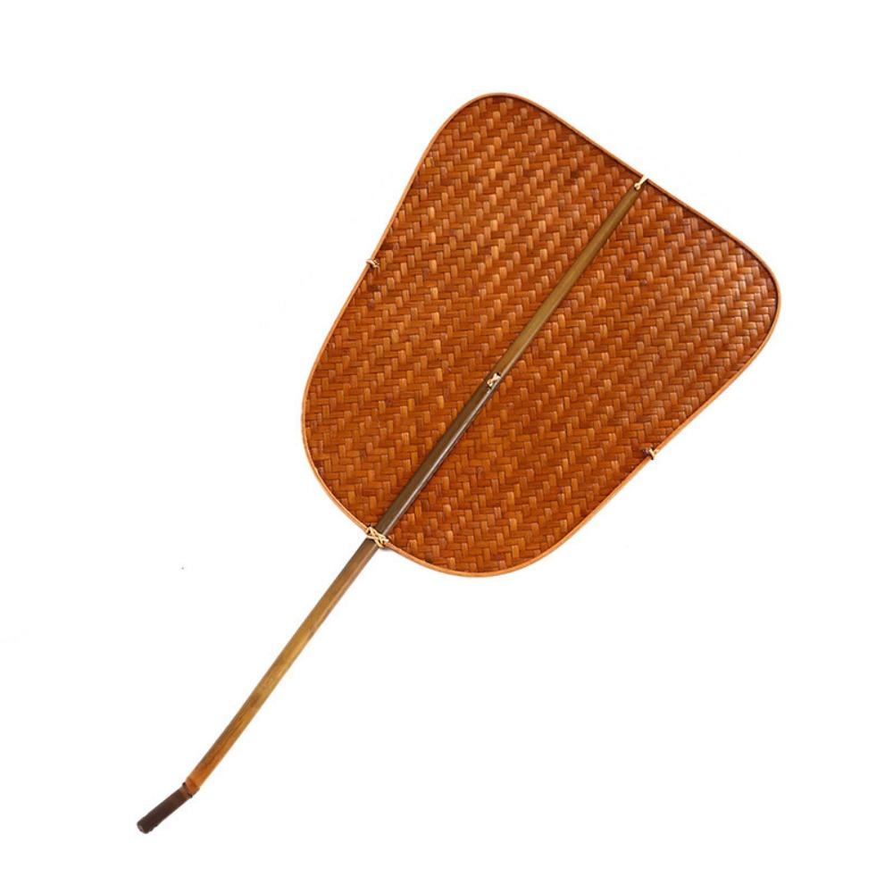 Handmade Bamboo Woven Fan Classical Hand Cranked Fan Chinese Style Circular Fan  Photography Prop
