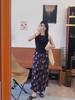 2024 French Retro Floral Pleated High-Waist Maxi Chiffon Skirt