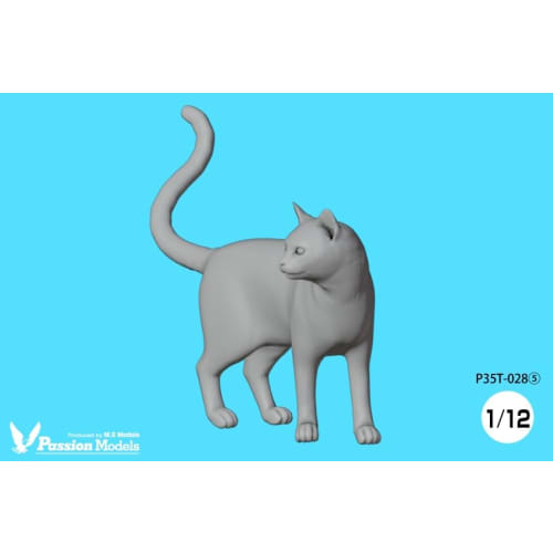Passion Models 1/12 Scale Resin Kit (P35T-028) - Set of 5 Cats for Cat Lovers (Animals)