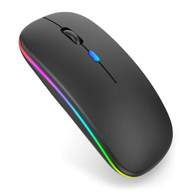Fast Delivery Computer Mouse Wireless Gamer Gaming Mice Colorful LED Light Laptop Rechargeable Mouse