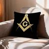 COOL FFreemasonry Symbol Pillow Case Pattern Printed Pillowcase For Living Room Sofa Cushion Cover