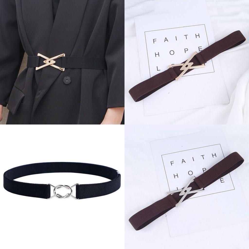Modern Elastic Waist Belt For Women With Versatile Triangle Buckle In Colors Multiple