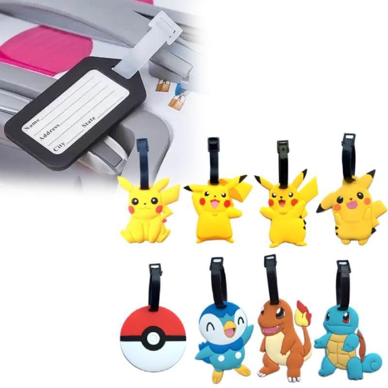 Pokemon Pikachu Charmander Squirtle Travel Luggage Tag Gengar Charmander Squirtle Silicone Travel Id Tag For Cruises