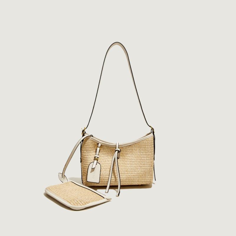 

Rainbow striped woven straw bag women s new summer seaside vacation beach bag shoulder messenger bag