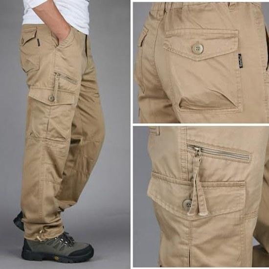 ANONIE Cargo Pants Men Workwear Trousers Work Military Multi-functional Climbing Outdoor Loose Large Size Multi-pocket Camouflage Bottoms Long