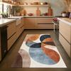 Abstract Shapes Shades Brown Modern Area Rug Boho Dorm Decor Modern Art Contemporary Rugs Living Room Decor Brown Details Rug