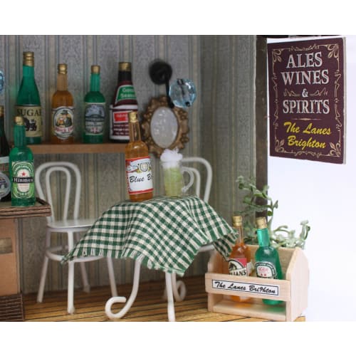 Billy Handmade Dollhouse Kit Corner Shop Kit Seaside Beer Stand 8788