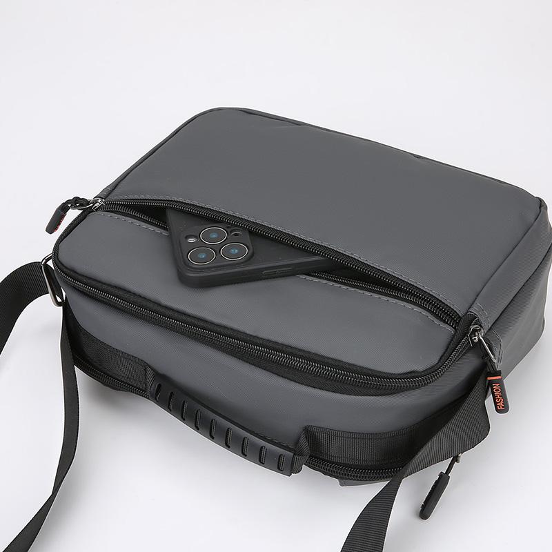 Men's Oxford Cloth Shoulder Bag Multi-compartment Crossbody Bag Business Bag