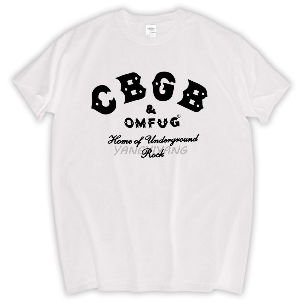 CBGB OMFUG T-shirt Punk Rock CBs Underground Tee Adult Mens Summer Style Cotton T Shirt S-5xl Black New