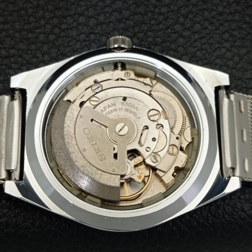 Seiko 5 AUTOMATIC VINTAGE REFURBISHED 6309A JAPAN MENS YELLOW WATCH A440908-4 Sk-a440908