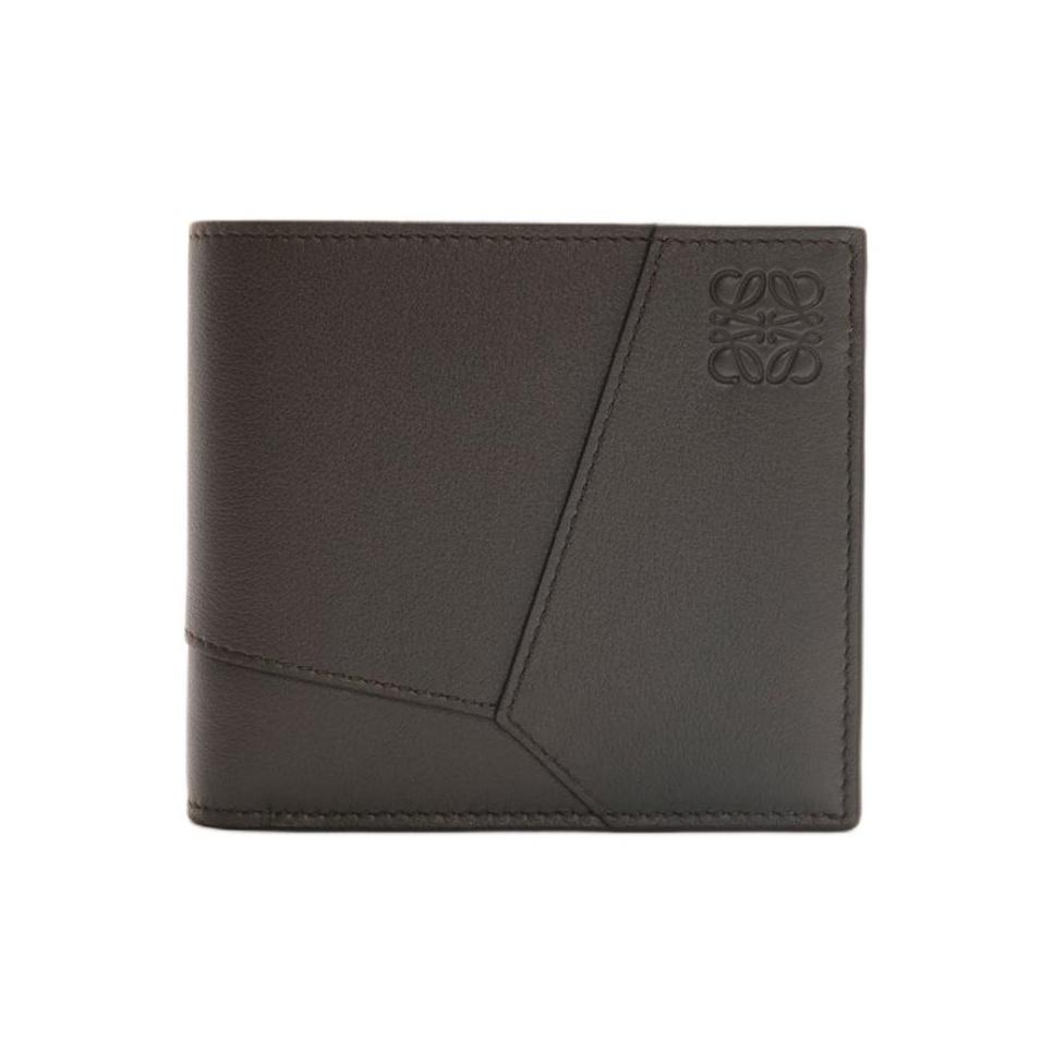 

Loewe Puzzle Geometric Pattern Double Fold Design Calfskin Wallet Men Wallet Dark-Gray C510501X14-1220 Box(Basic Set+Box)