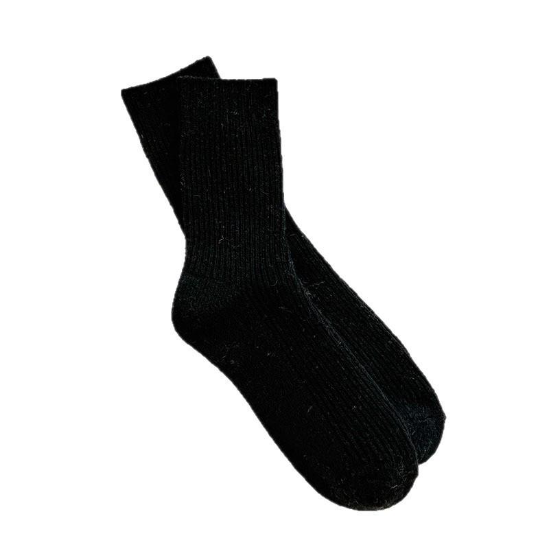 Koreanische Knöchelhohe Socken mit vertikalen Streifen für Damen - Warm, Trendy, Lockerer Sitz für Herbst/Winter