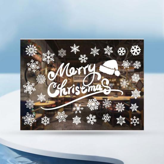 Christmas Decoration Wall Window Glass Xmas Stickers Decal Patch Home Decor