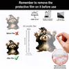 Car Hanging Ornament Cartoon Animals 2D Flat Acrylic Car Rearview Mirror Charm Halloween Auto Interior Pendant for Window Wall