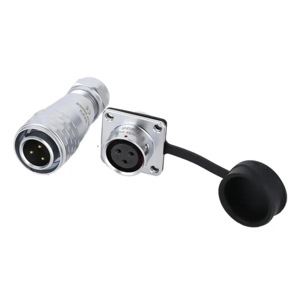 WEIPU SF16 SF1610 SF1613 M16 Waterproof Connector IP67 Power Electrical Adapter Panel Mount PCB Soldering 2 3 4  5 7 9Pin 10Pin