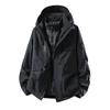 Veste d'extérieur 3-en-1 Amovible Imperméable Coupe-vent Doublée Polaire pour Hommes Femmes Randonnée