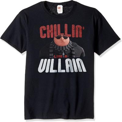 Mi Villano Favorito Hombres Minions Gru Relajándose Como Un Villano Camiseta Gráfica Divertida
