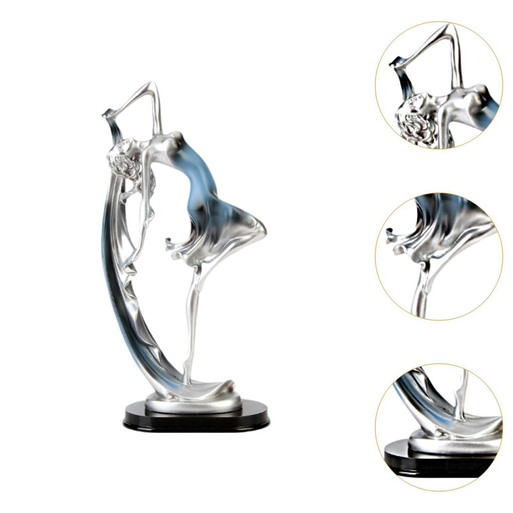 Dancing Girl Statue Desk Ornament Craft Elegant Decorative Housewarming Gifts