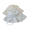 Small fresh striped fisherman's hat children's summer new literary and artistic travel show washbasin hat wide brim sun hat