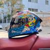 Imitation Street Car Helmet Men's Motorcycle 3C Electric Vehicle Full Helmet Autumn and Winter Knight Double Mirror Riding