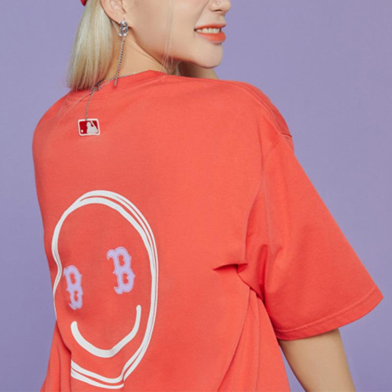 New MLB Set-in Sleeve T-Shirt Unisex Red 3ATSL6023-43RDL
